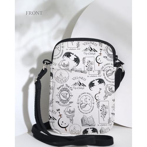 MAOFAED Literary Theme Crossbody Bag, Book Lover Gift, Bookish Merchandise(to starCB)3