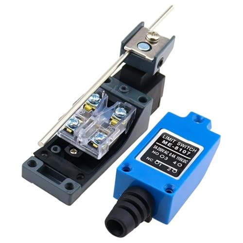 DMBGRXJF ME-8107 250VAC 5A 115VDC 0.4A Rotary Lever 1NO+1NC Momentary Limit Switch Momentary 1Pcs