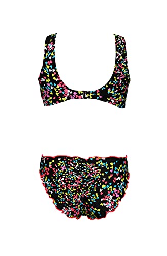 Image of Hobie Girls Bralette Top and Hipster Bikini Bottom Swimsuit Set