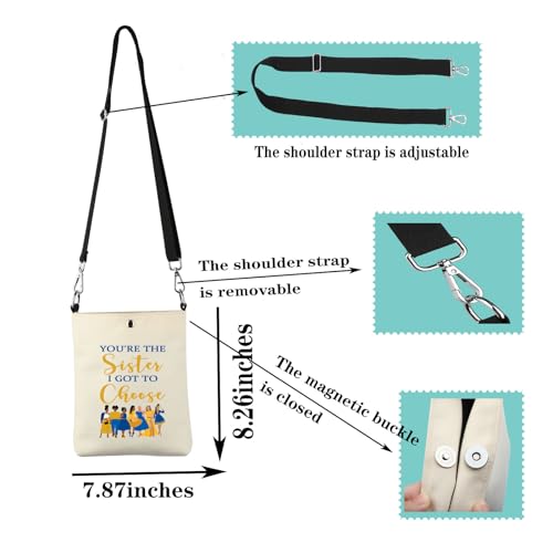 JYTAPP Sorority Gift 1922 Sisterhood Gift You're the Sister I Got to Choose Sorority Crossbody Bag2