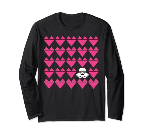 Star Wars Pixel Hearts sweat léger manches longues vêtement vintage Saint-Valentin original