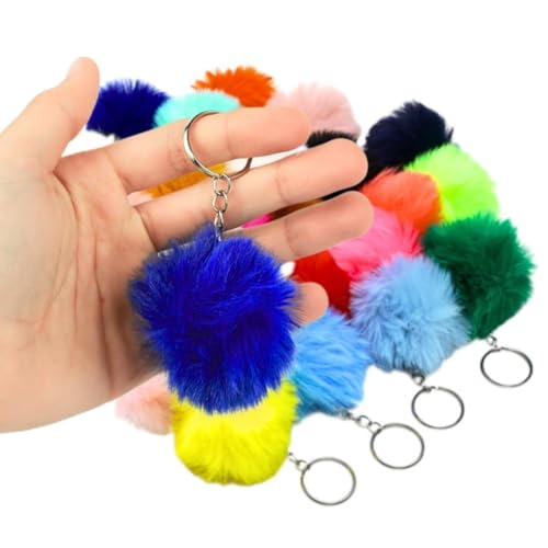 Chaveiro Pompom Pelúcia Kit C/12 - Mix