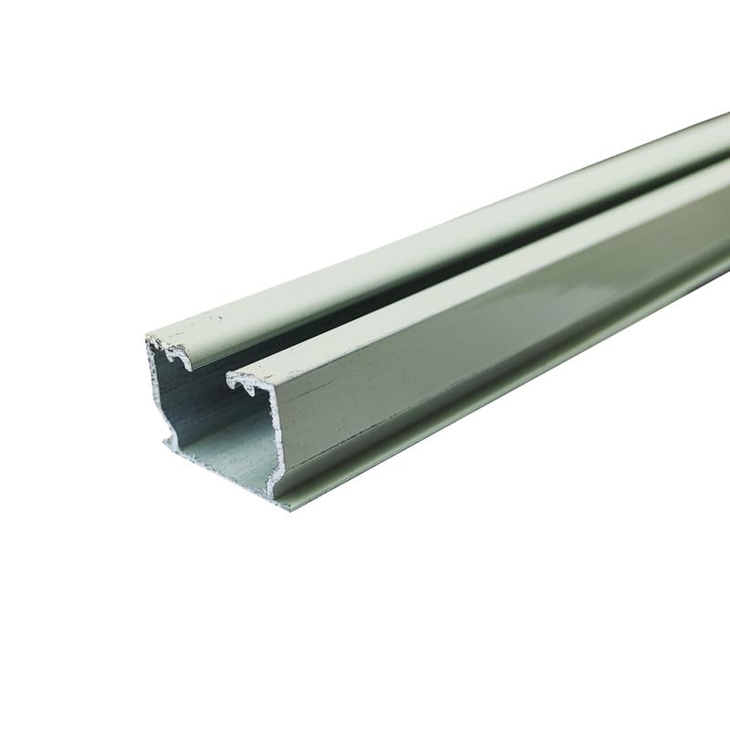 Aluminium M-Track Channel Curtain Track for Window/Door/Office with End Caps for Ceiling & Wall Mount Fit (Ivory Color,3.5 Feet)-image-41