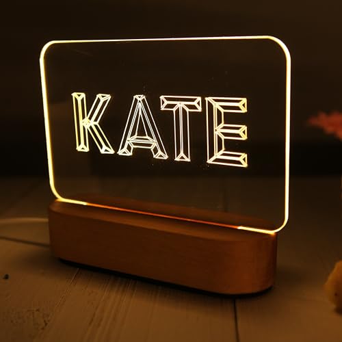 Lámpara de noche personalizada con nombre para niños miniatura 6