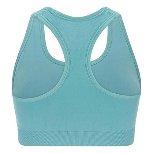 Puma Women's Logo Graphics Seamless Racerback Sports Bra (Medium, Teal) #TOP1