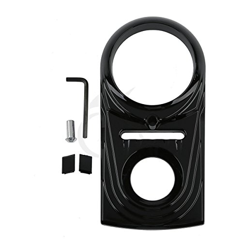 TCMT Dash Panel Insert Cover Trim Fits For Harley Softail Fat Boy 2000-2017 Softail Heritage Classic 2000-2008 Night Train 2000-2009 Softail Springer 2000-2006 Dyna Wide Glide FXDWG 1993-2003