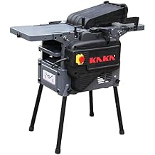 KAKA INDUSTRIAL Multifunctional Woodworking Machine 5-in-1, 2.2kW Planer, Thicknesser, Table Saw, Cutter and Drill, 220V Single Phase,WM-3020 with Portable Stand