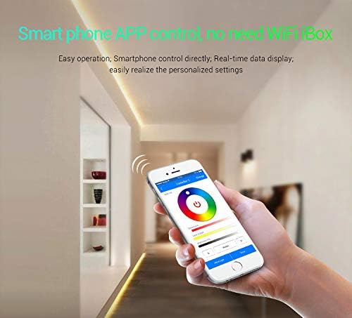 LIGHTEU®, Milight Miboxer 5in1 WiFi LED Strip Controller, Alexa Google Home Voice, Remote and APP Control, Used for Single Color, CCT, RGB, RGBW RGBCCT LED Strips, DC12-24V, WL5