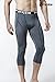 TSLA Men's 3/4 Compression Pants, Running Workout Tights, Cool Dry Capri Athletic Leggings, Yoga Gym Base Layer, Zero Pants Grey, XX-Large