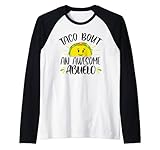 Hombre Taco Abuelo Español Abuelo Día del Padre Divertido Taco Camiseta Manga Raglan