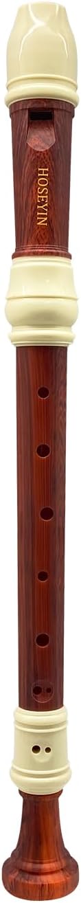 Alto Recorder Baroque style German style F Key 8 Holes Soprano Recorder for Beginners Kids students (wood grain)