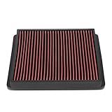 DNA Motoring AFPN-189-RD Clean Air Washable Drop In Panel Air Filter Power & Acceleration Improve [Compatible with 1995-2004 Tacoma / 99-02 4Runner / 93-98 Supra / 92-97 Lexus SC400 / 92-99 SC300]