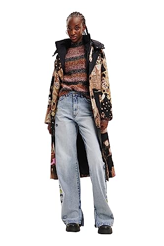 Image of Desigual Womens Woman Flat Knit Thick Gauge Pullover
