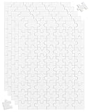 DAFNE 5 unbemalte Puzzleteile (bemalbar), DIY-Puzzles, DIY-Fotopuzzles, Kreativ-Bastelsets, Kindergeburtstags- und Kunstprojekte, Kindergeburtstagsbasteln (insgesamt 350 Teile)