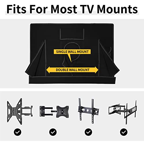 image for Easy-Going Waterproof Outdoor TV Cover - 65-70 inch, Thick Fabric, Dus