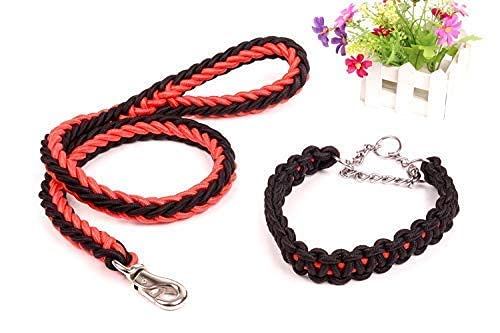 PSK PET MART Heavy Duty Tough Nylon Braided Dog Leash for Medium Dogs Maxi Dogs & Large Dogs (Color May Vary) (B09TXSS3XF) Amazon Price History, Amazon Price Tracker