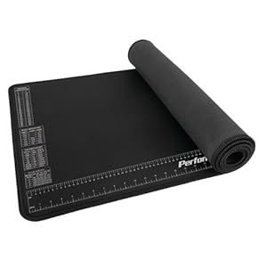 Performance Tool W88977 Neoprene Mat with Ruler and Reference Charts, Chemical Resistant, 16-Inch x 35.75-Inch, Protects Work Surface from Solvents and Oils