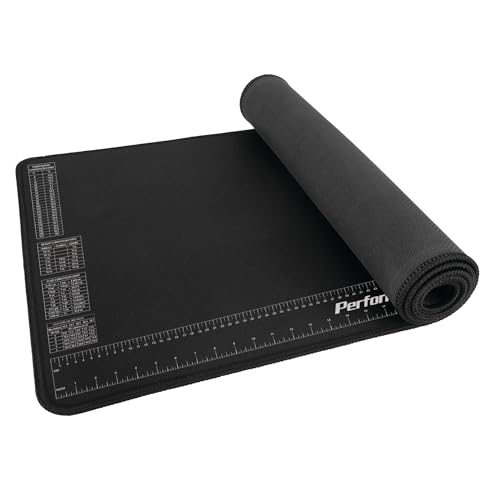 Performance Tool W88977 Neoprene Mat with Ruler and Reference Charts, Chemical Resistant, 16-Inch x 35.75-Inch, Protects Work Surface from Solvents and Oils