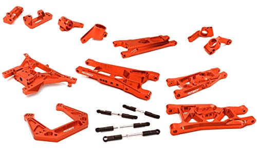 Integy RC Billet Machined Alloy Suspension Kit for 1/10 Stampede 2WD, Rustler 2WD, Bigfoot