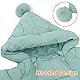 Maeau Baby Mädchen Jungen Schneeanzug mit Kapuze 18-24 Monate Daunenanzug Strampler Daunenanzug Overall Winter Baumwolle Kleinkind Spielanzug Neugeborene Outfit Jumpsuit Langarm Daunen Schuhe Grün