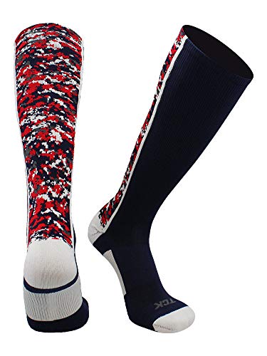 Image of TCK Digital Camo OTC Socks for Youth & Adults - High Performance Team Athletic Socks for Baseball, Football & Lacrosse, USA