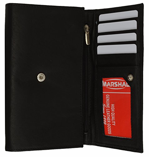 Marshal Ladies Genuine Leather Credit Card ID Currency Holder Wallet2