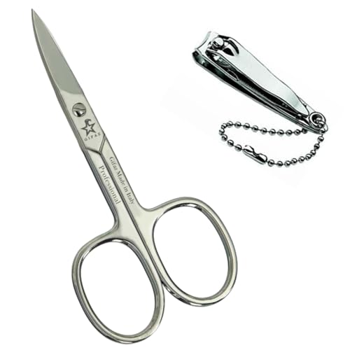 Gifaz - FORBICI UNGHIE LAME CURVE TEMPERATE - IN REGALO UN TAGLIAUNGHIE