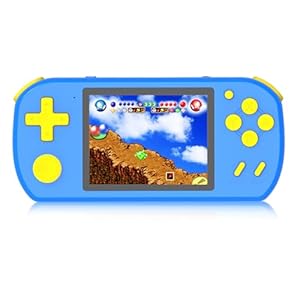 Handheld Game Console for Kids Preloaded 218 Retro Video Games, Portable Gaming Player with Rechargeable Battery 3.0″ LCD Screen, Mini Arcade Electronic Toy Gifts for Boys Girls, Blue
