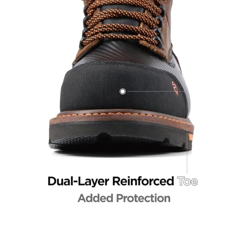Image of SUREWAY 6in Waterproof Work Boots for Men, Leather, Soft /Composite Toe