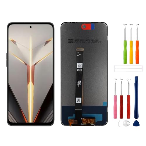 LCD Digital Display Replacement Compatible with ZTE Nubia Neo 2 5G Z2352N (Black Without Frame) LCD Display Touch Screen Digitizer Assembly with Repair Tools