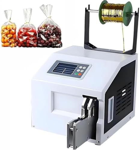 Automatic Twist Tie Machine - Electric Bundler with LCD Screen, Semi-Automatic Twisting Tool for Food, Bread, Toys - Efficient Wire Sealer for Commercial Use