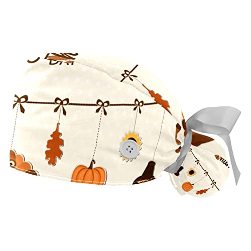 Chapeaux de travail dinde de Thanksgiving JDEZ lot de 2 casquettes de cuisine respirantes