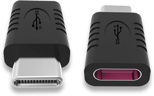 Adaptador USB C macho a USB C hembra, convertidor, compatible con sincronización de datos y carga, adecuado para teléfonos móviles, computadoras,
