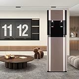 IqdZynx Dispensador de Hielo y Agua Caliente de Doble Boquilla, Enfriador Independiente de Carga Inferior para una hidratación cómoda Durante Todo el día. Gold