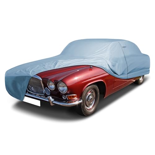 Image of iCarCover Premium Car Cover for 1966-1969 Jaguar 420 Heavy Duty Waterproof All-Weather Automobiles Custom Fit Indoor Outdoor UV Snow Protection Covers with Straps and Bag