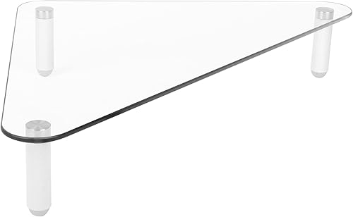 Miniatura 10 de Kantek Elevador de monitor de cristal, 22 "x 8.25" X 3.25", transparente, soporta 40 libras