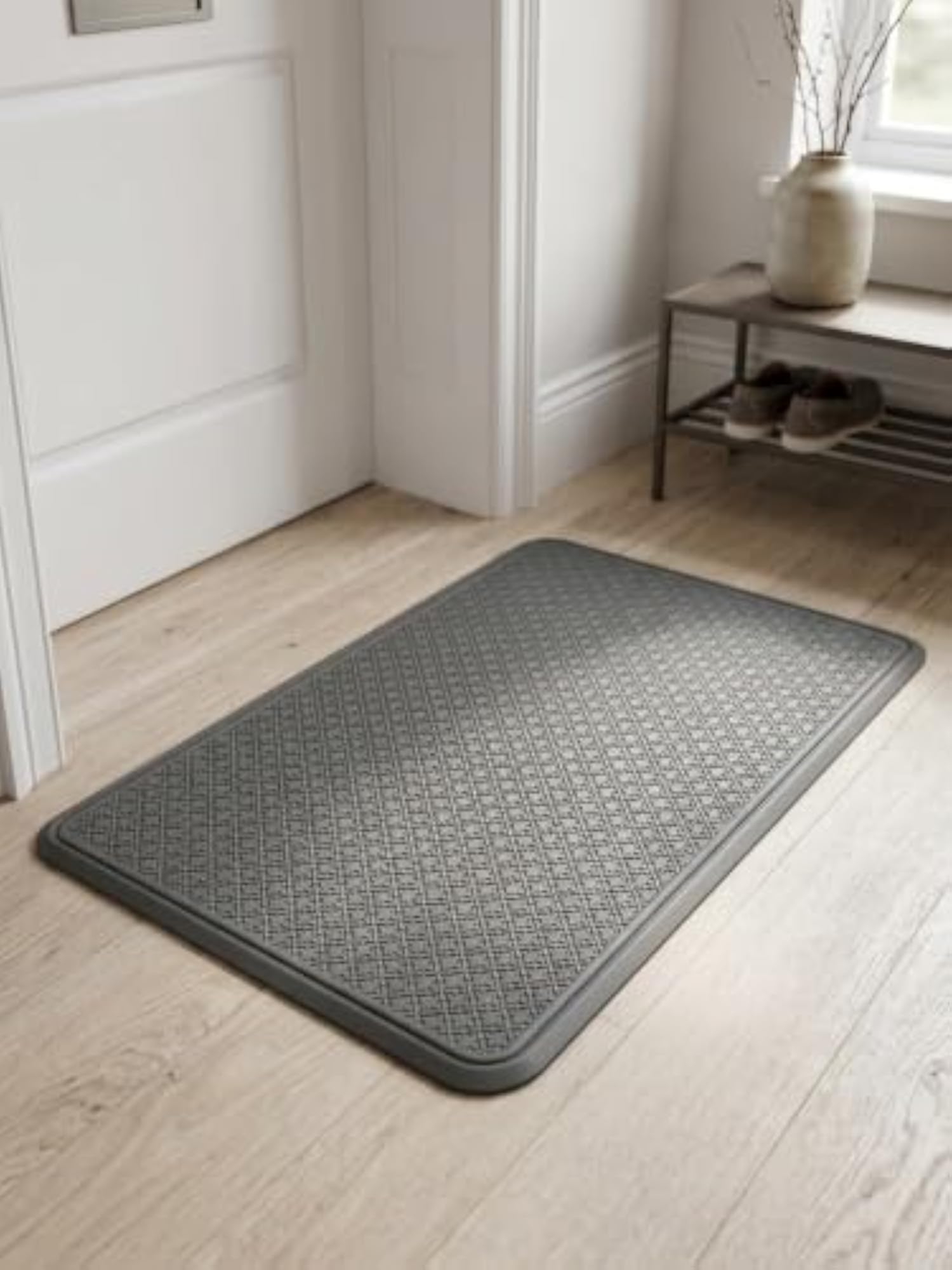 Kitchen Floor Mat 75 x 45 cm, Memory Foam Cushioned Kitchen Rug