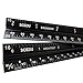 Vowcarol Architect Scale and Engineer Scale Set - Two Aluminum Rulers with Velvet Bags(12 inches Imperial Scale)