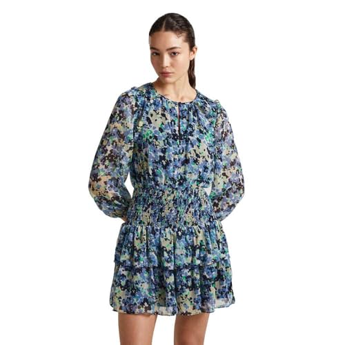 Pepe Jeans Robe Corail Femme, Bleu (Sea Blue), S