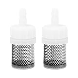 ECSiNG Ansaugfilter mit Schlauchtülle 6 mm aus Edelstahlgewebe für Wasserpumpe Saugseite 2er-Pack