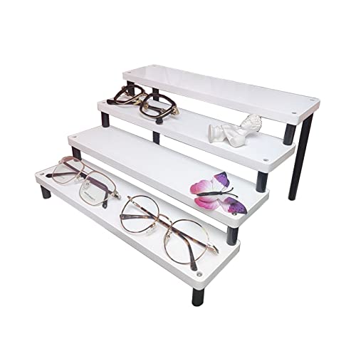 Expositor de gafas de sol de madera lacada con tres niveles elegantes 5