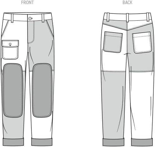 Know Me ME2154 Sewing Pattern for Men's Patched Pants by Donny Q