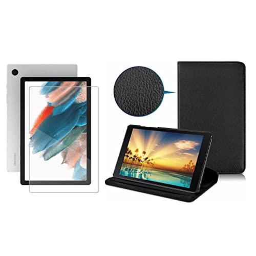 Kit Capa Couro Giratória e Película de Vidro 9H Para Tablet Galaxy Tab A8 10.5