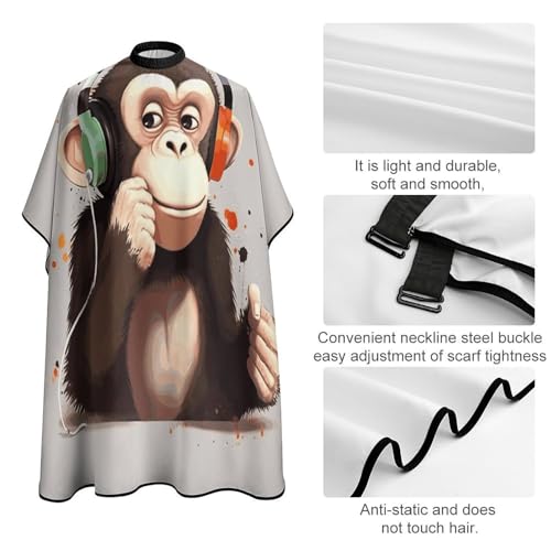 Capa de corte Music Monkey para adultos unisex miniatura 4