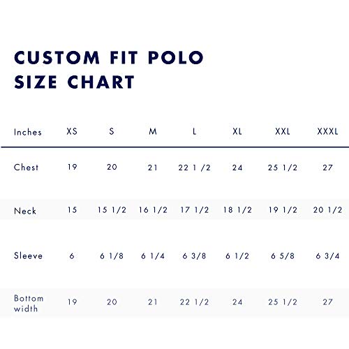 Tommy Hilfiger Men's Short Sleeve Polo Shirt in Custom Fit, Classic Navy, Medium