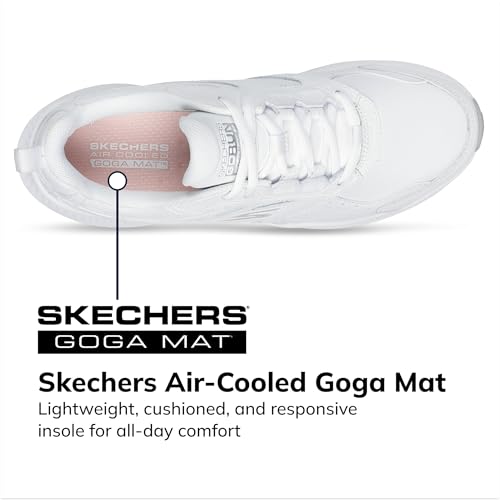 Skechers Women's Go Run Consistent 2.0 Sumpter Trail Sneaker, White, 8.5
