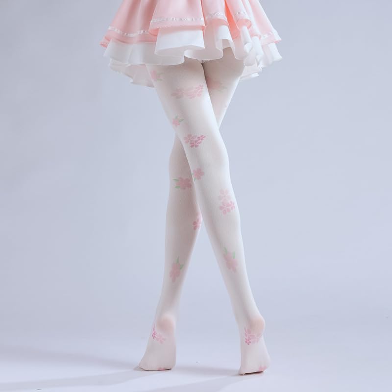 Image of Sahabowi Women's Sheer Tights, Digital Print Designs Stockings