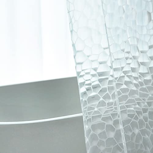 Clear Shower Curtain Liner (72X72 Inches) - Premium Peva Plastic Waterproof Shower Curtains, Comes With Hooks, Easy Installation - Quick-Drying Shower Liners. #TOP3