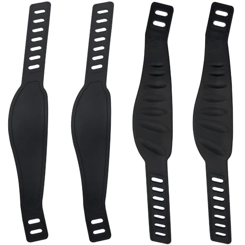 4 Pcs Heimtrainer Pedalriemen, Pedalriemen Ergometer Daum, Pedalriemen Kinderfahrrad Fixie, Radsport Fahrradteile Pedale Mountainbike Strapazierfähig, Verstellbare Länge, Universal-Pedalriemen