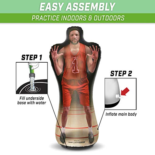 Gosports Inflataman Basketball Defender Training Aid - Weighted Defensive Dummy For Shooting, Dribbling And Driving Drills #TOP4